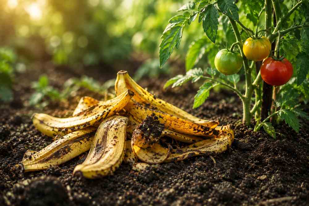 Bananenschalen als Dünger