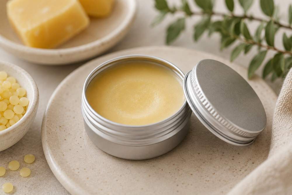 Lippenbalsam im Tiegel