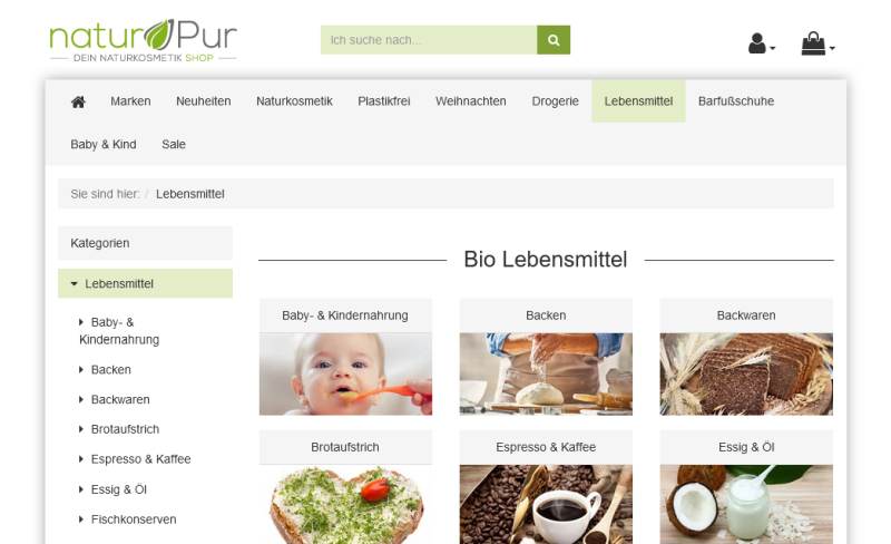 shop-naturpur.de Startseite